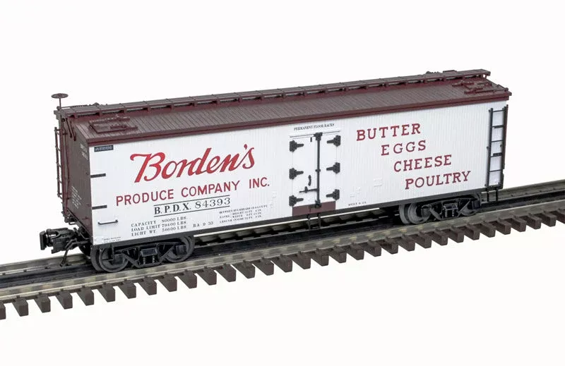 Atlas 3001681-2 Borden's Produce Co. 40' Wood Refrigerator Car #84403O SCALE NEW