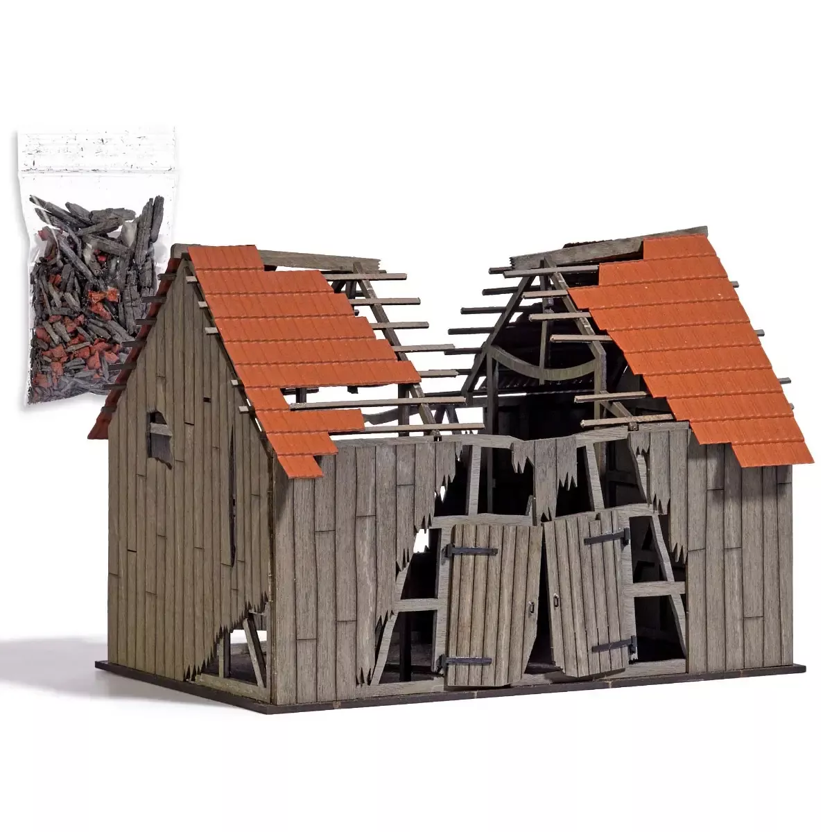 Busch 10062O Dilapidated Barn kit