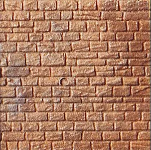 Kibri 34118 HO Scale Wall Sections, Plastic Sheet -- Cut Stone, 4 x 7-3/4" - Alpine Railworks
