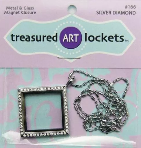 LOCKET SILVER DMND/CHAIN