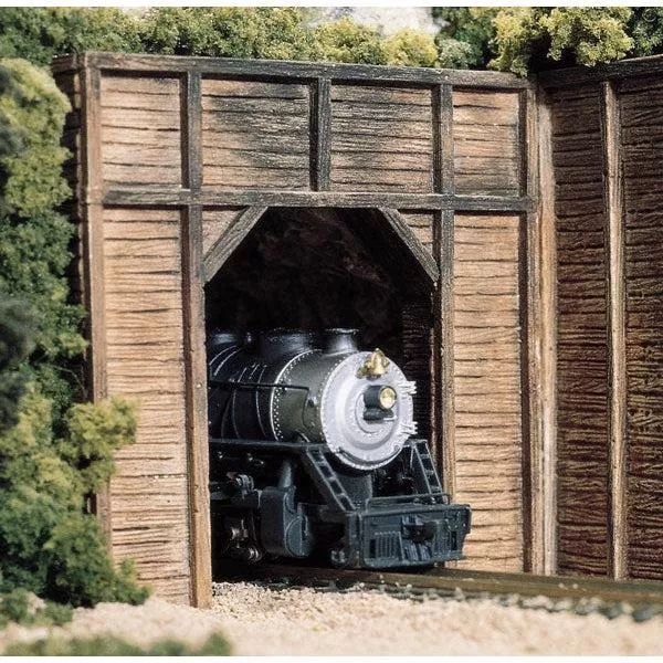 Woodland Scenics C1154 - N scale - 2 Timber Single Track Tunnel Portal